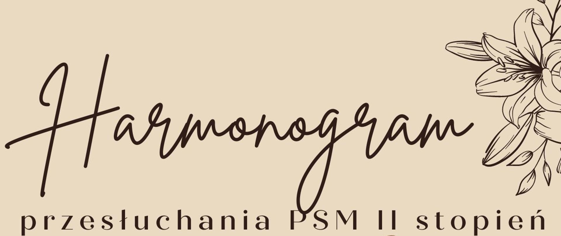 Harmonogram egzaminów wstępnych do Państwowej Szkoły Muzycznej II stopnia w Wadowicach:
23.05.2023 - godz. 15.30 - wydział wokalny
25.05.2023 - godz. 14.30 - flet
26.05.2023 - godz. 15.00 - klarnet, saksofon
29.05.2023 - godz. 15.30 - trąbka, puzon, eufonium
29.05.2023 - godz. 14.30 - fortepian
30.05.2023 - godz. 14.00 - skrzypce, altówka, wiolonczela, kontrabas
31.05.2023 - godz. 16.00 - akordeon
07.06.2023 - godz. 16.00 - gitara
Szczegółowy harmonogram został rozesłany na maila oraz jest do pobrania w pliku.