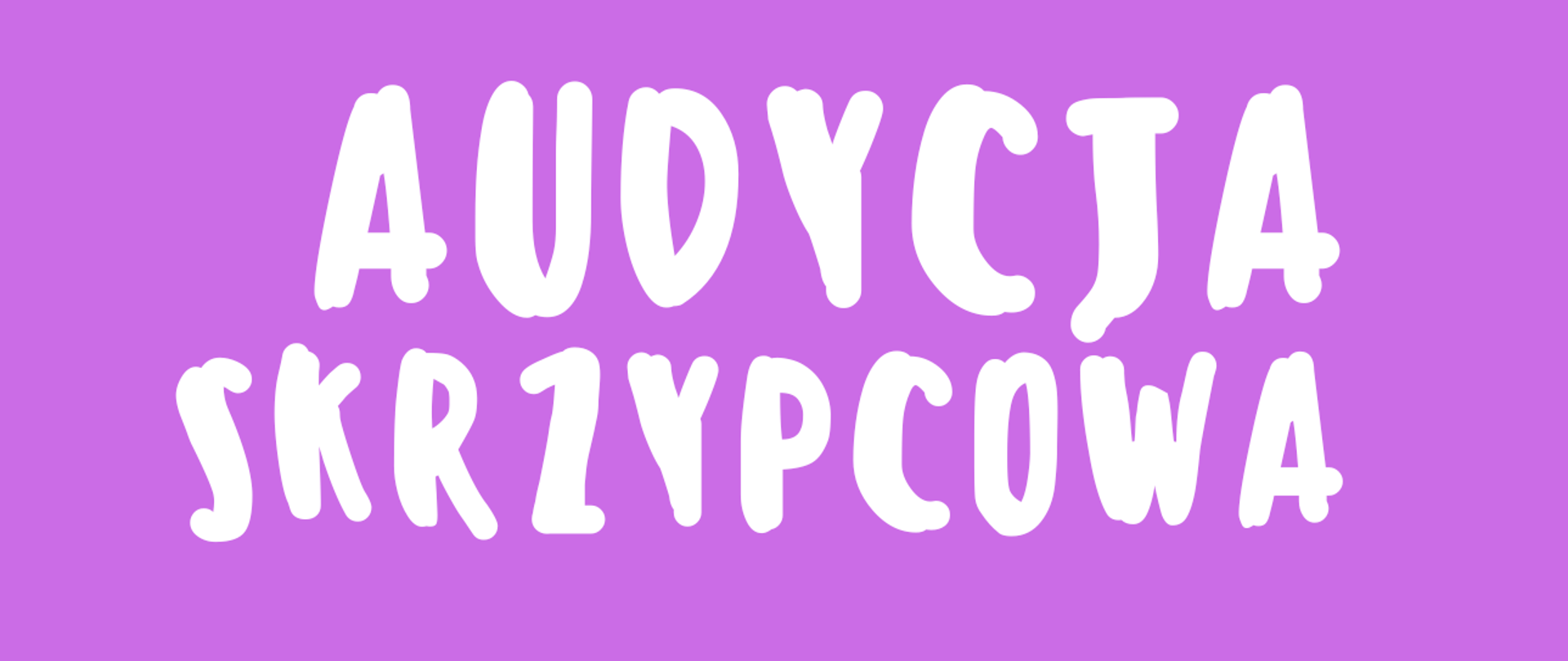 Grafika plakatu to z lewej stronie skrzypce ze smyczkiem położone na kartkach nutowych. Na plakacie znajdują się następujące informacje: z lewej strony w rogu logo szkoły, obok pełna nazwa szkoły- Państwowa Szkoła Muzyczna I i II st. im. Fryderyka Chopina w Nowym Targu, dalej pełna nazwa wydarzenia Audycja skrzypcowa uczennic mgr Karoliny Szymbary w wykonaniu Klaudii Piekarz z klasy 2 i Marii Stasik z klasy 3. Przy fortepianie mgr Jarosław Olszewski. W programie: Obijalska/Wawruk Łoś Patataj, Tuptuś w podskokach; Popławskiej Polonez, Kuechler Concertino w stylu Vivaldiego op. 15 cześć 1. 01 kwietnia godz. 17.00 sala kameralna.