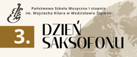 Plakat z napisem Dzień saksofonu