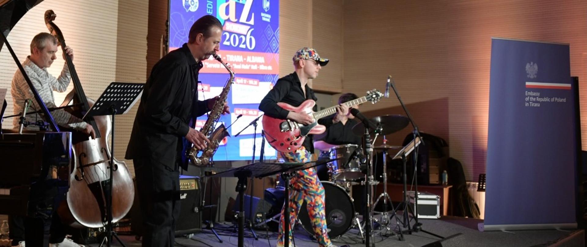 Rafał Sarnecki Quintet performing at Balkan Jazz Showcase 2026 in Albania 