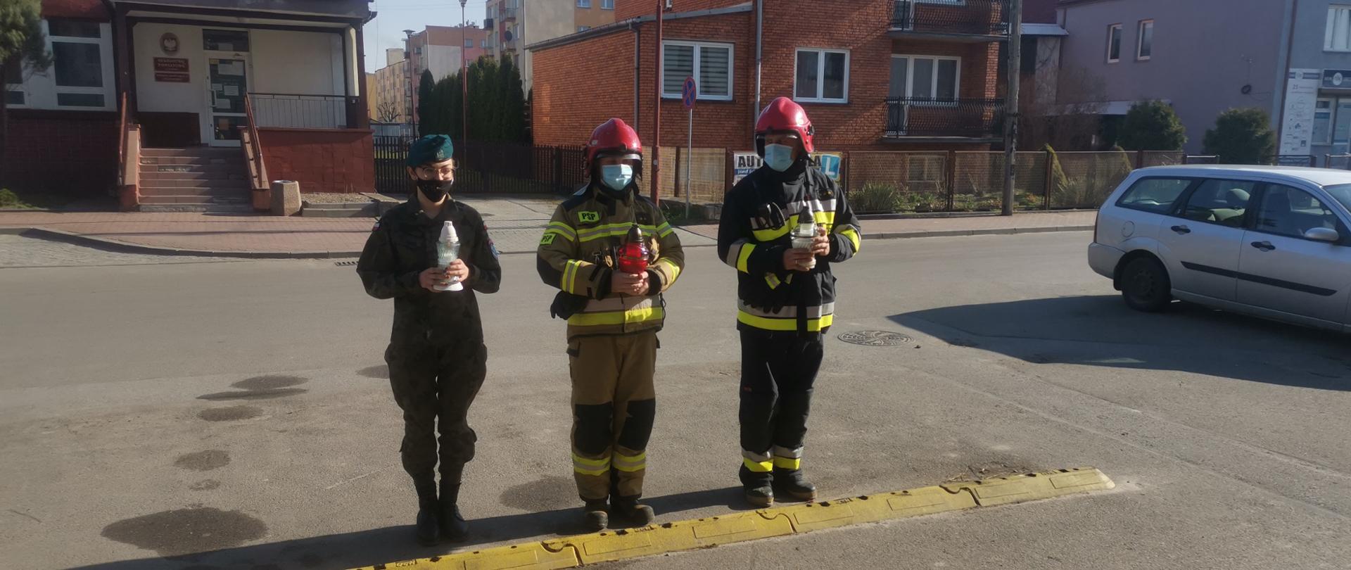 oddanie hołdu KP PSP Lipsko Katastrofa Smoleńska delegacja