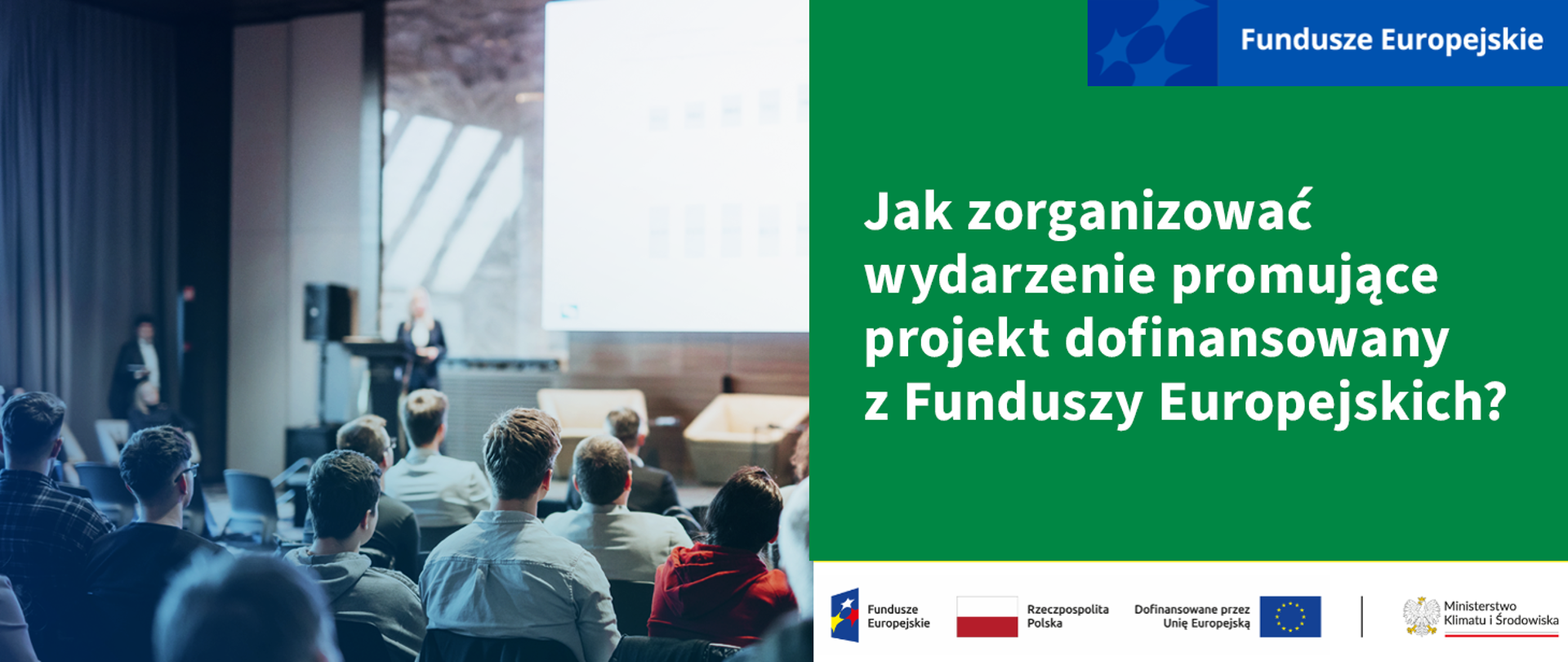 Grafika ilustracyjna. Fundusze Europejskie. Pokaż swój projekt dofinansowany z Funduszy Europejskich
