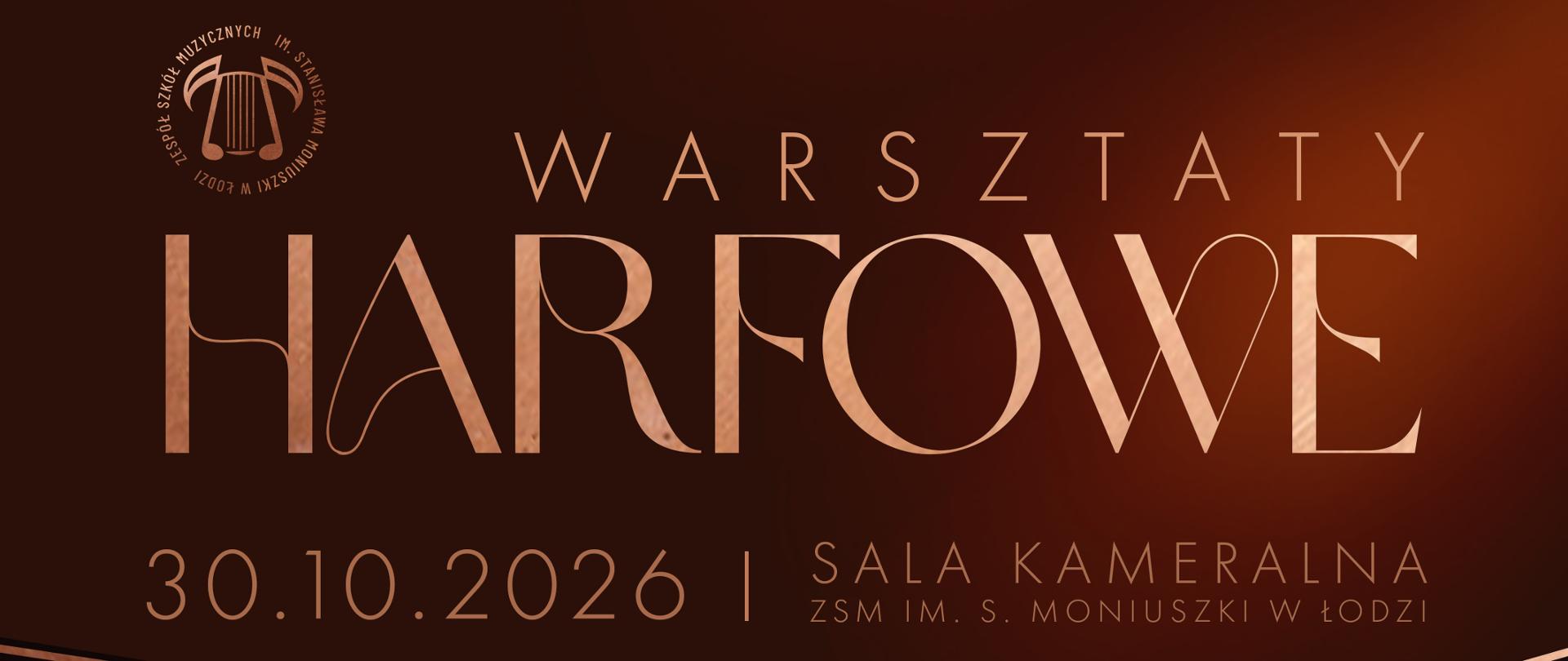 Warsztaty harfowe - plakat
