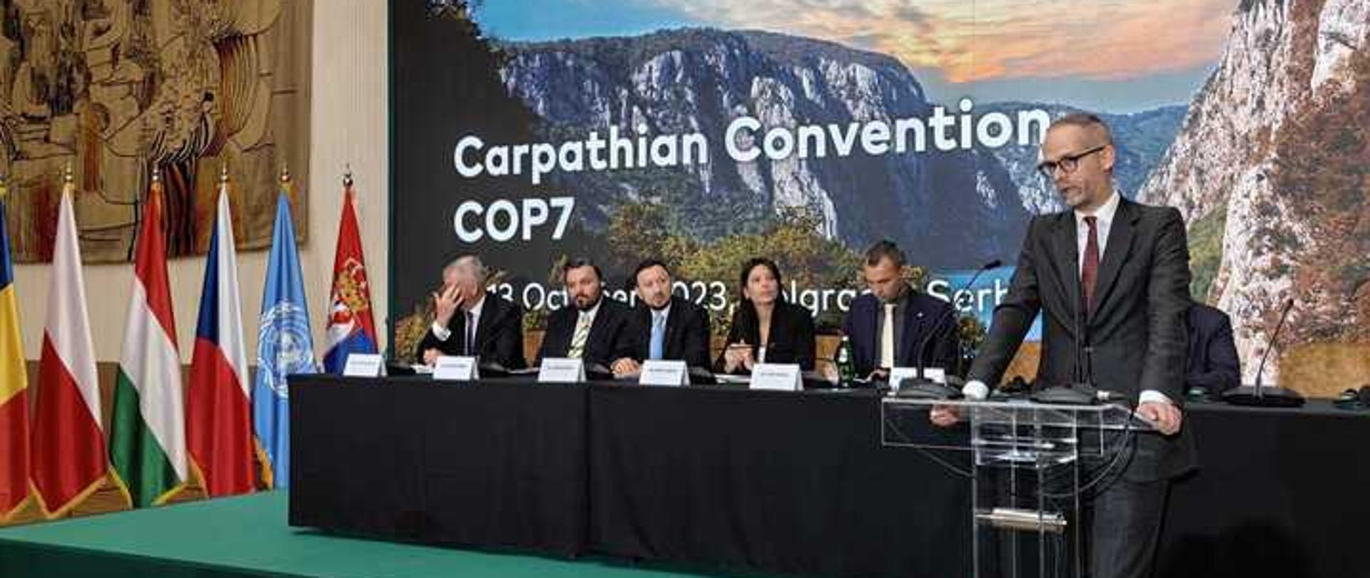 Wiceminister Adam Guibourgé-Czetwertyński na Konwencji Karpackiej