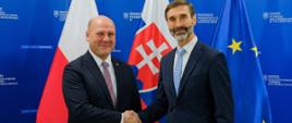 Minister Szymon Szynkowski vel Sęk spotkał się z ministrem SZ SŁowacji Jurajem Blanárem w Bratysławie
