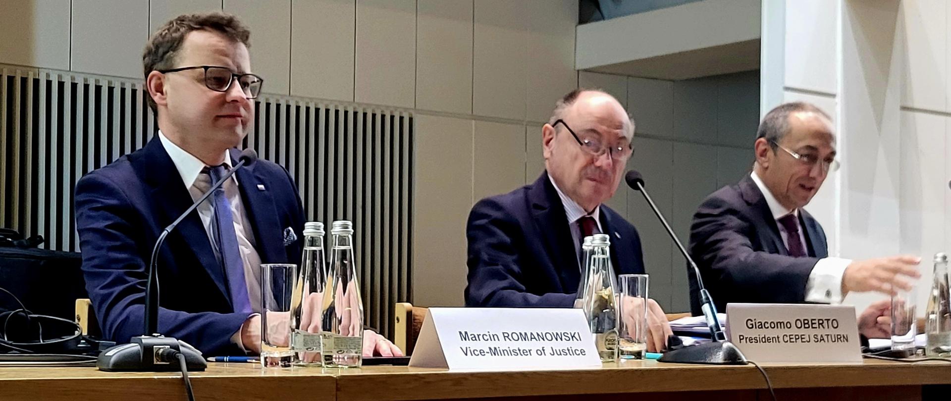 Wiceminister Romanowski na 16. spotkaniu przedstawicieli pilotażowej sieci sądów CEPEJ