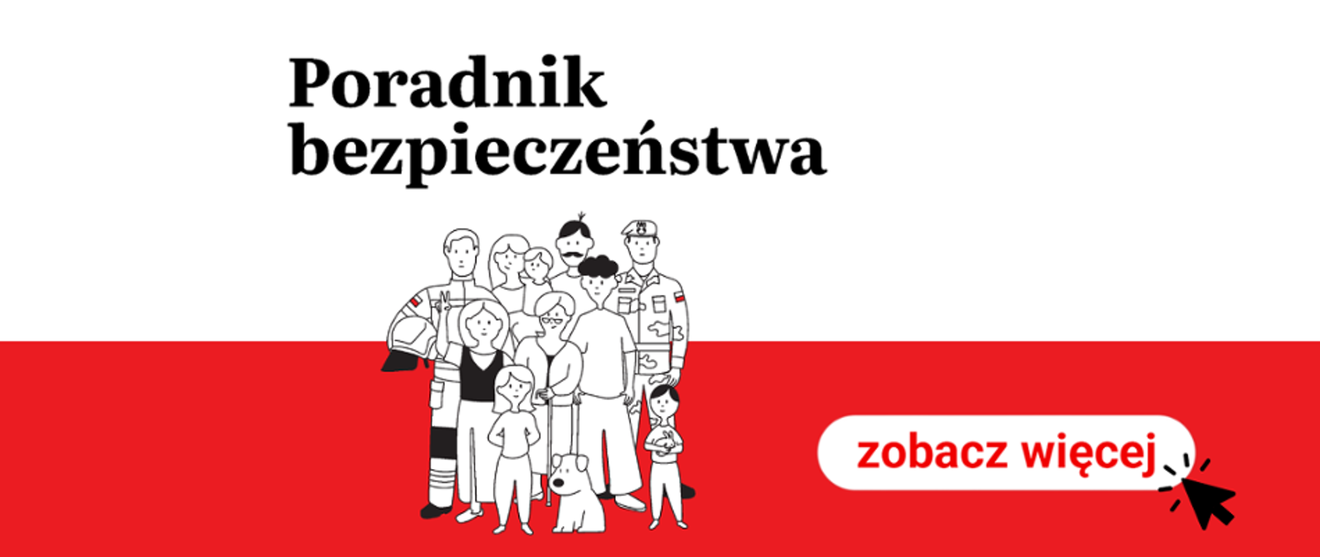 Poradnik bezpieczeństwa - grafika zachęcająca do zapoznania się