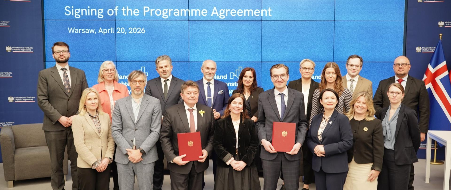 Podpisanie umów na realizację programów „Zielona Transformacja” oraz „Sprawiedliwość” w ramach 4. edycji Funduszy Norweskich i EOG