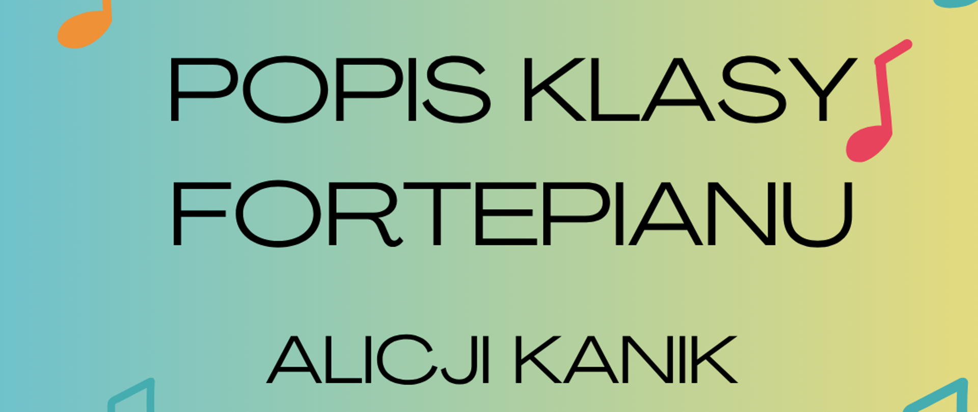 Na kolorowym tle umieszczone zostały informacje dotyczące wydarzenia.