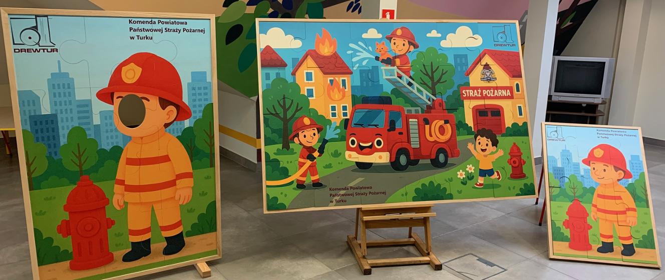 Przekazanie pomocy edukacyjnych dla komendy powiatowej psp w turku