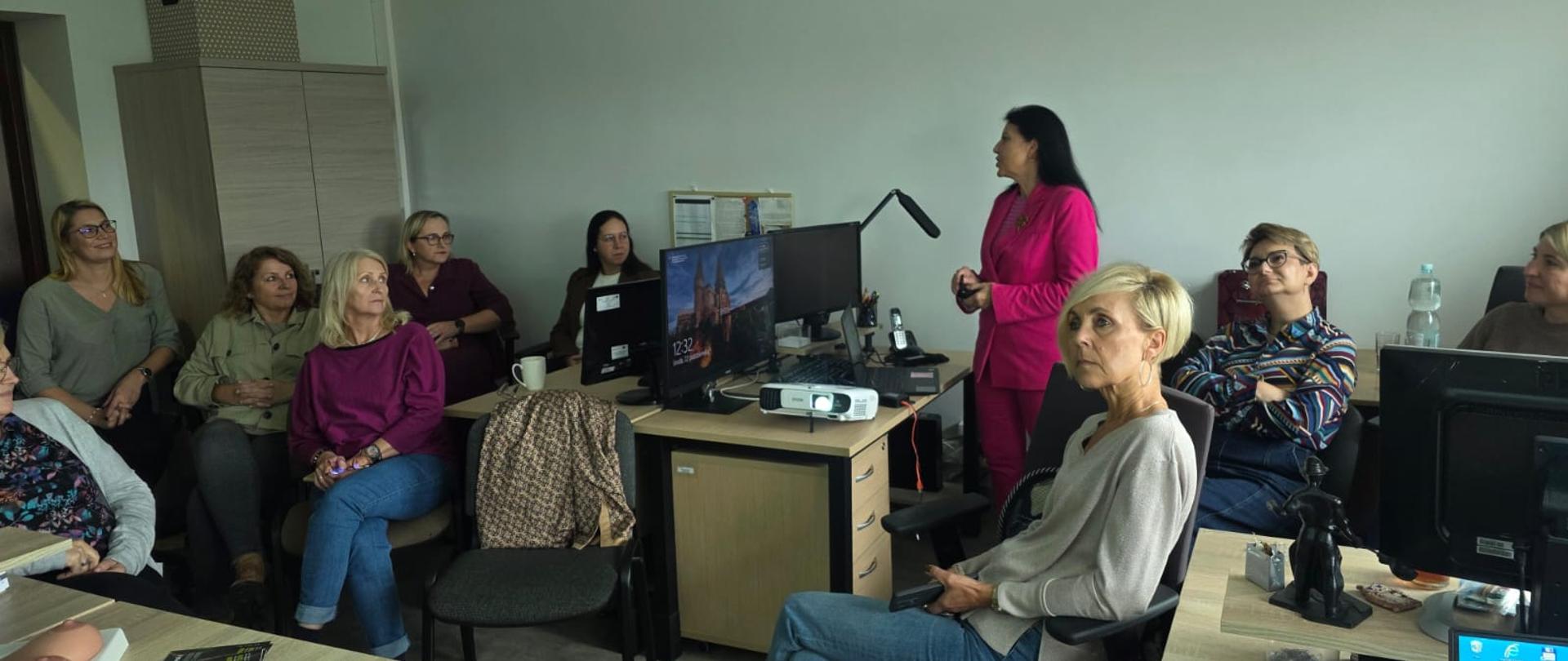 Spotkanie w Urzędzie Statystycznym w Kaliszu dotyczące profilaktyki raka piersi 