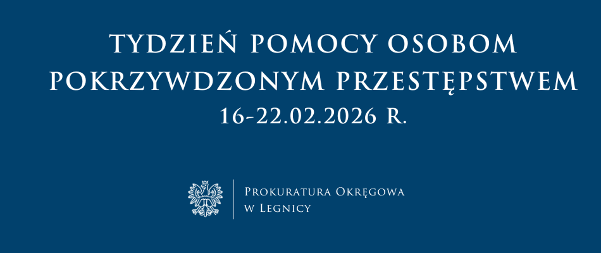 Tydzień Pomocy Osobom Pokrzywdzonym Przestępstwem