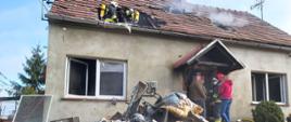 Pożar domu w Kawczu