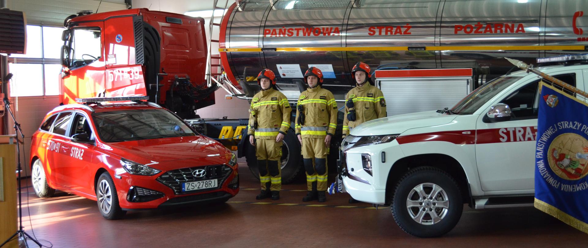 Podsumowanie działalności Komendy Powiatowej PSP w Wałczu za 2022 rok wraz z przekazaniem samochodów