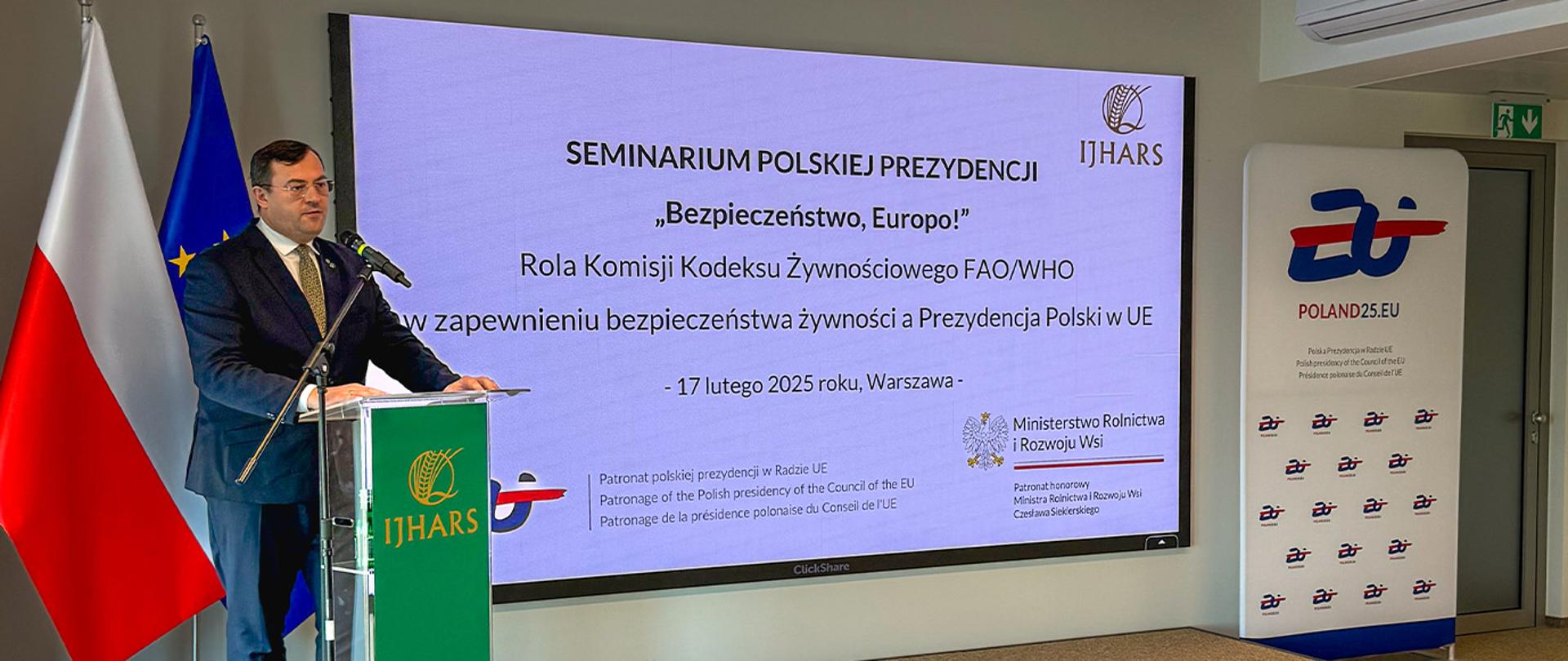 Stefan Krajewski podczas wystąpienia (fot. MRiRW)