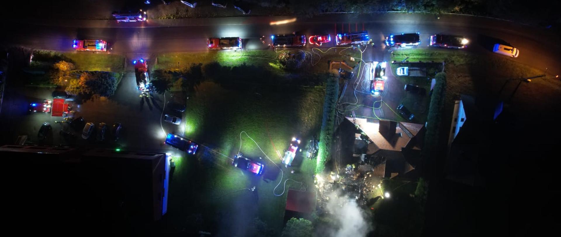 Pożar garażu w Łętowni