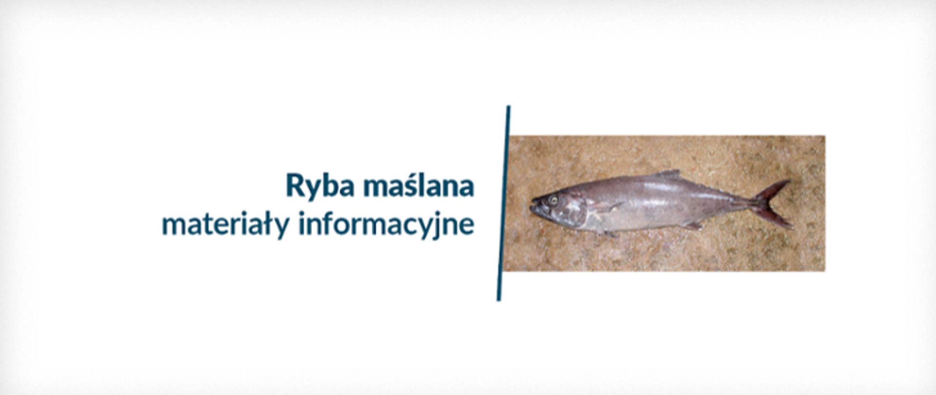 Zdjęcie ryby maślanej plus napis