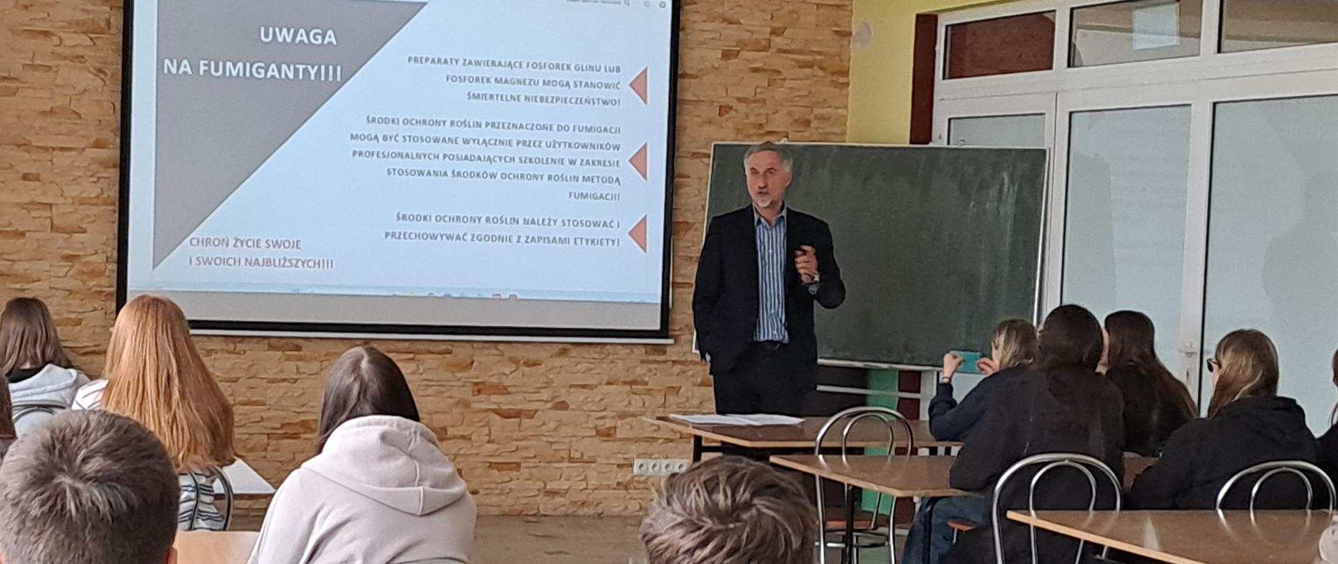 Spotkanie z uczniami Zespołu Szkół Rolniczego Centrum Kształcenia Ustawicznego w Kościelcu