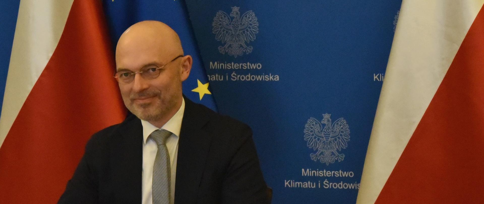 Minister Kurtyka podczas webinarium