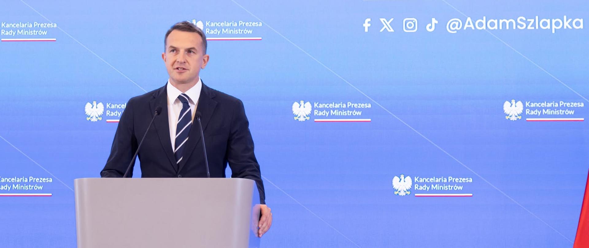 Rzecznik Rządu Adam Szłapka
