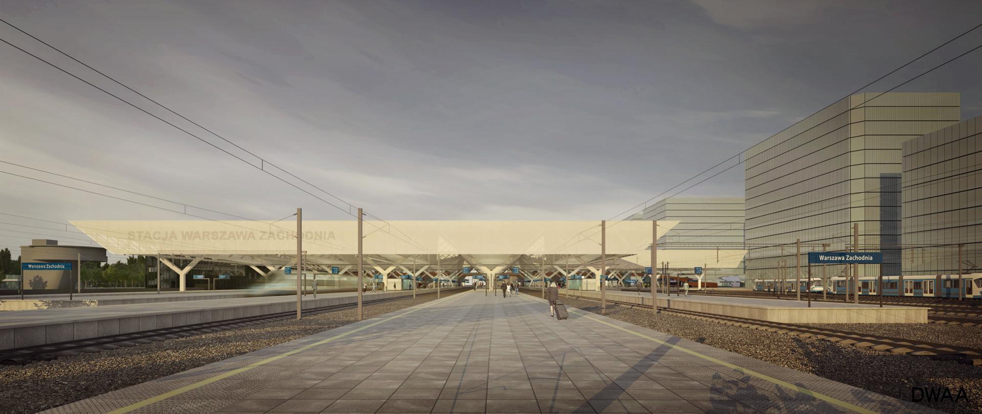 Wizualizacja stacji Warszawa Zachodnia