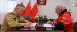Podpisanie porozumienia w sprawie zasad współdziałania LPR z jednostkami ochrony przeciwpożarowej KSRG