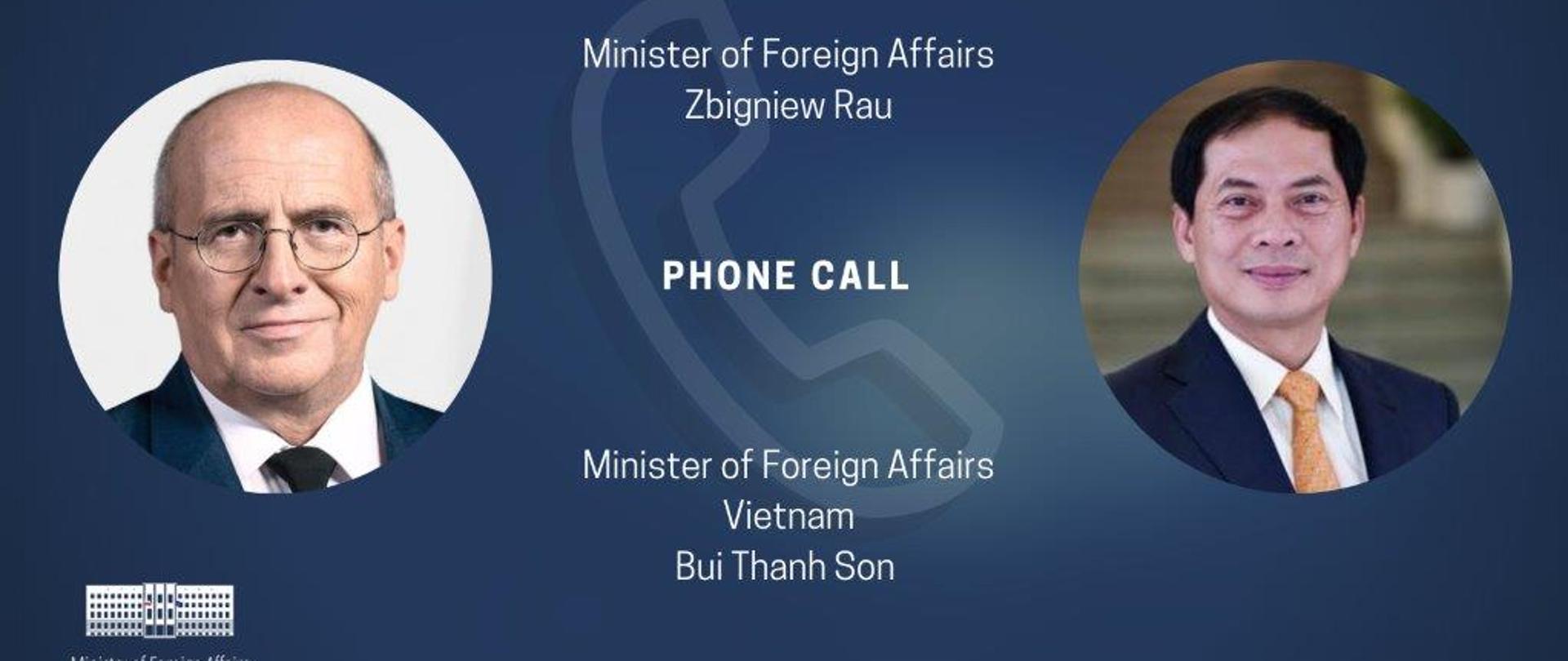 Minister Rau’s call with chief of Vietnamese diplomacy