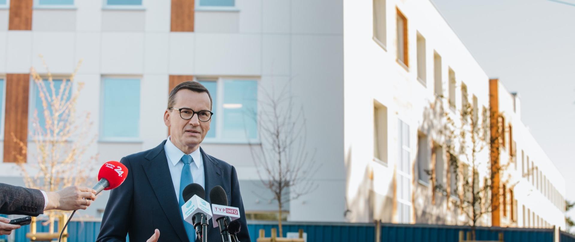 Premier Mateusz Morawiecki w Wołominie