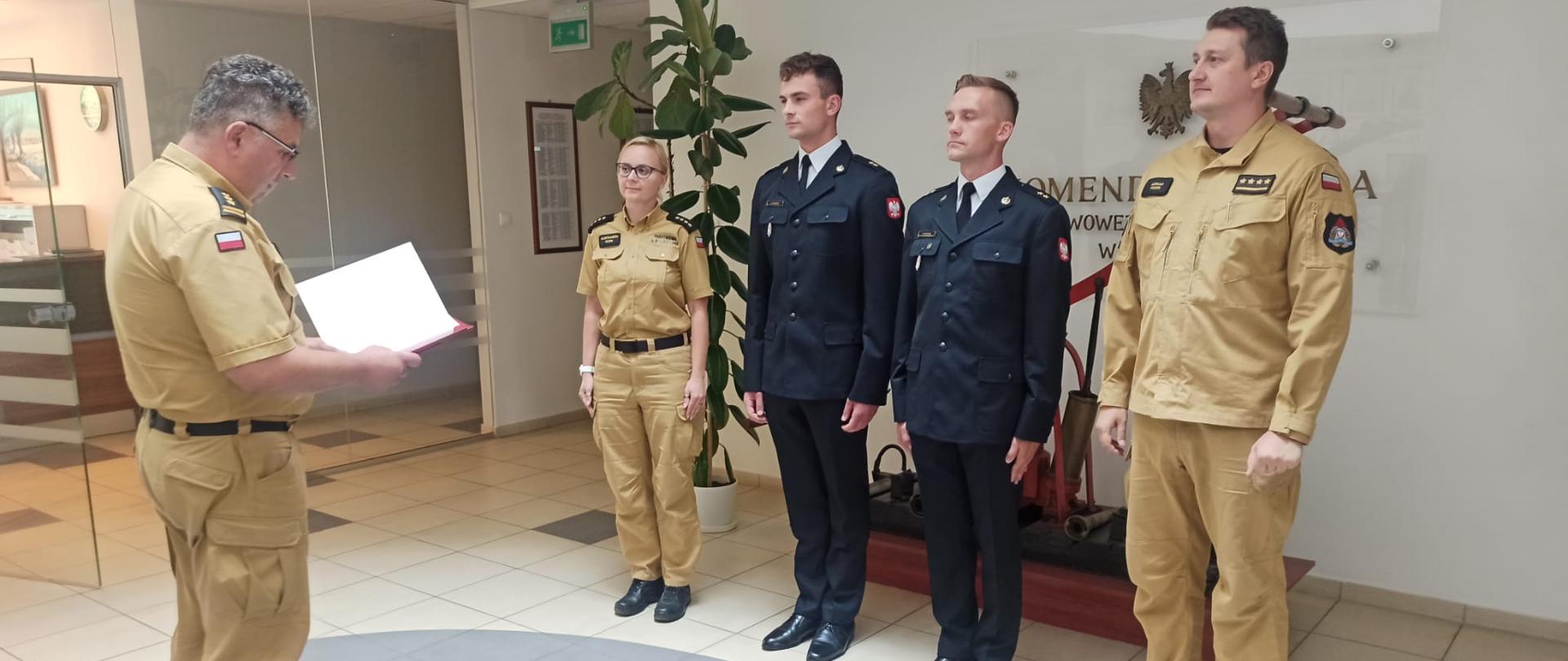 Przywitanie nowych oficerów