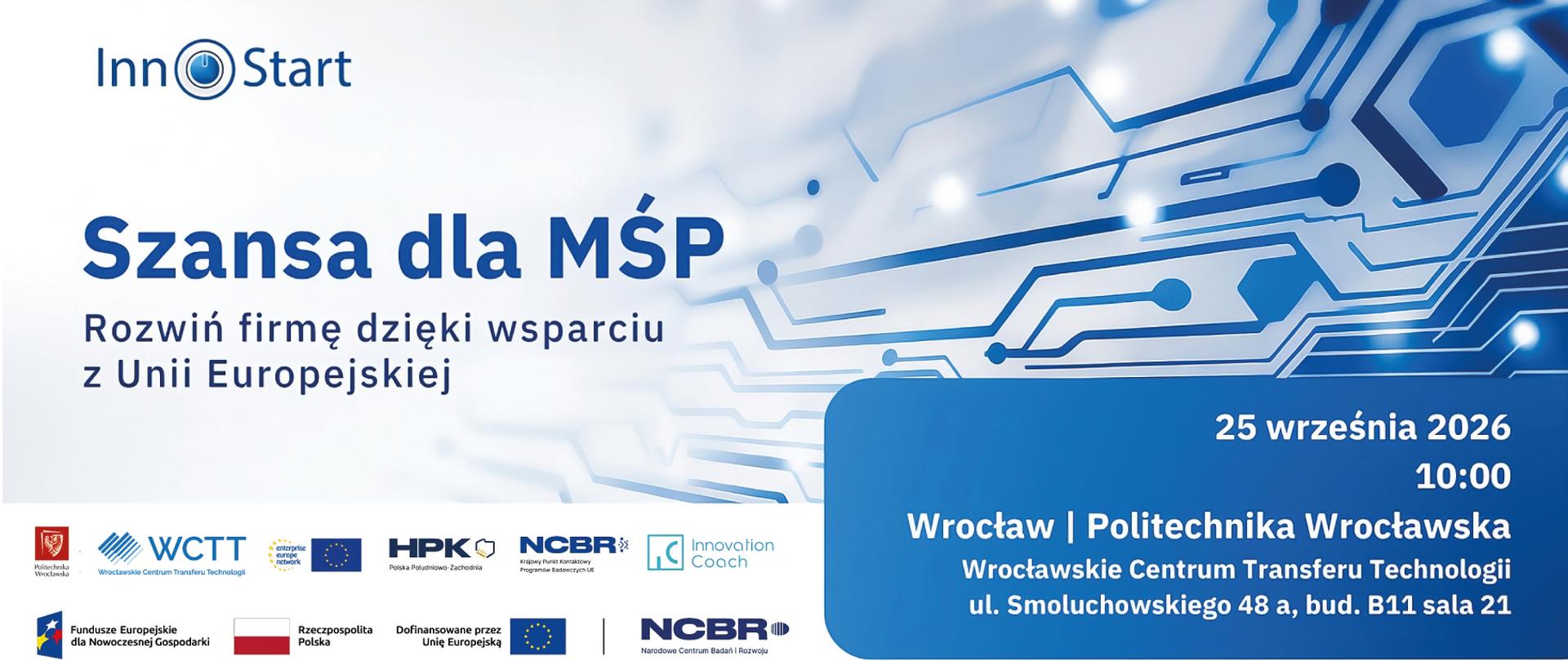 Szansa dla MŚP – Rozwiń firmę dzięki wsparciu z Unii Europejskiej”