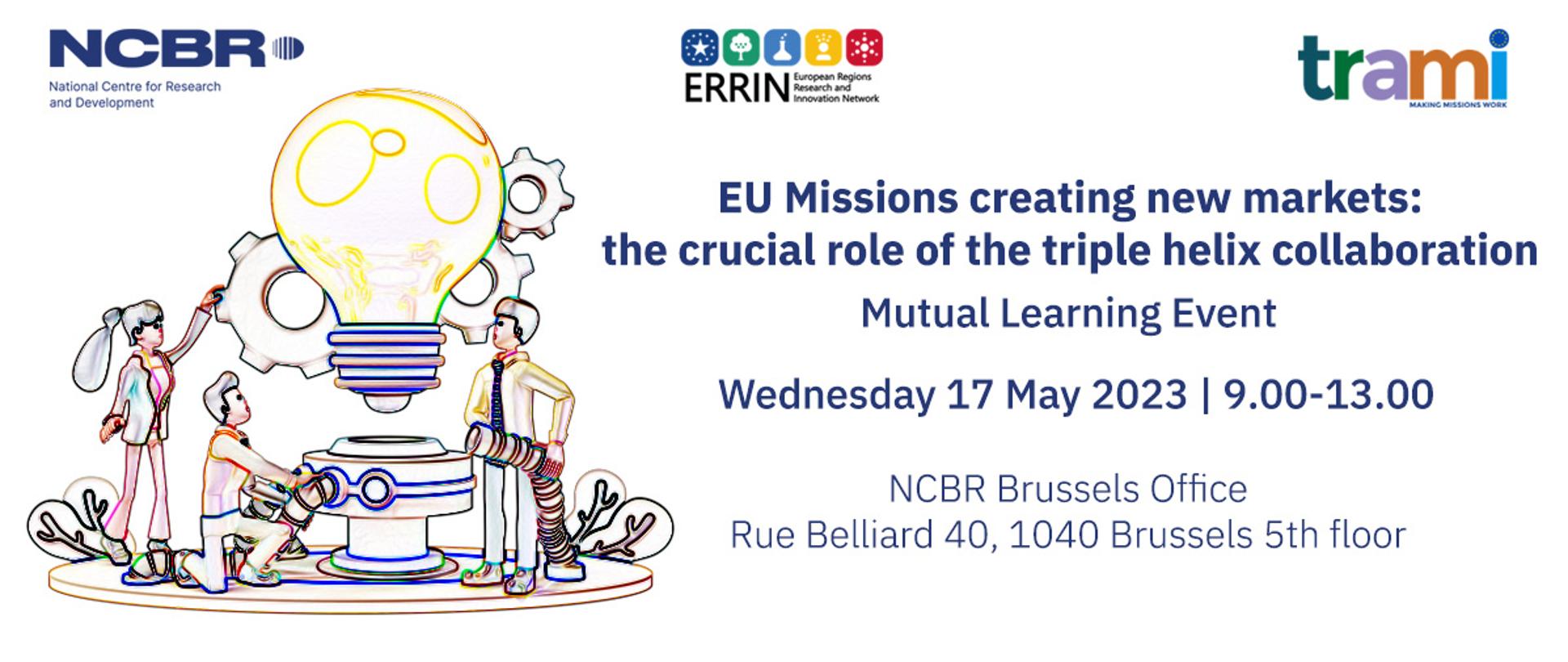 EU Missions creating new markets: the crucial role of the triple helix collaboration, 17th May, Brussels