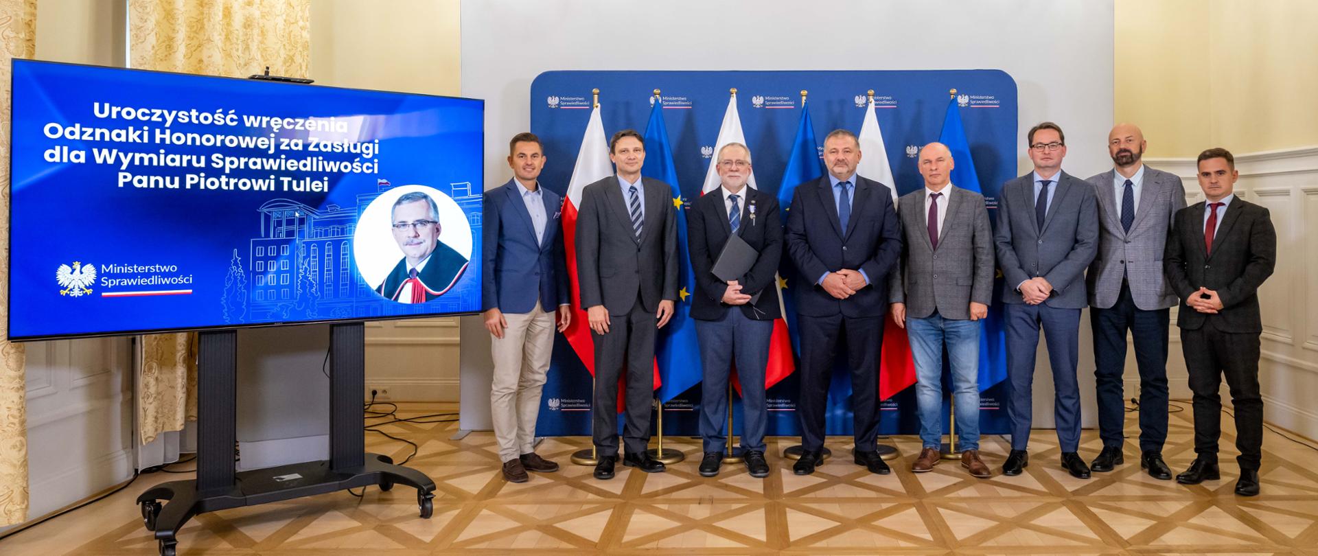 Odznaka Honorowa za Zasługi dla Wymiaru Sprawiedliwości dla sędziego Piotra Tulei