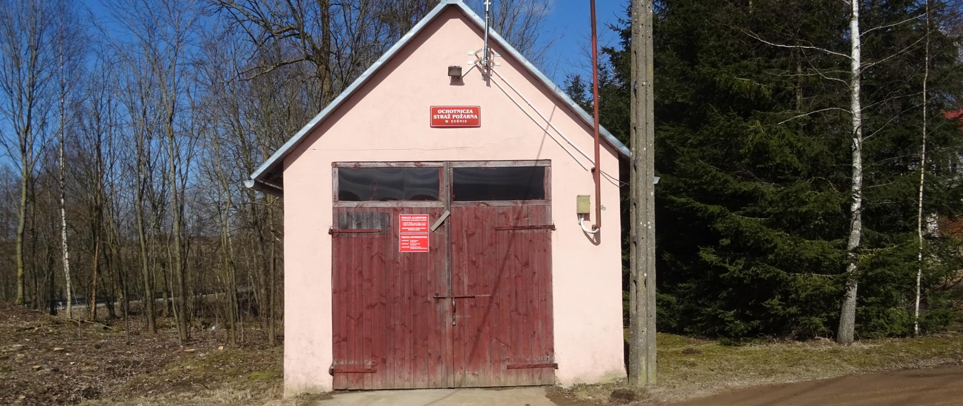 Widok remizy OSP
