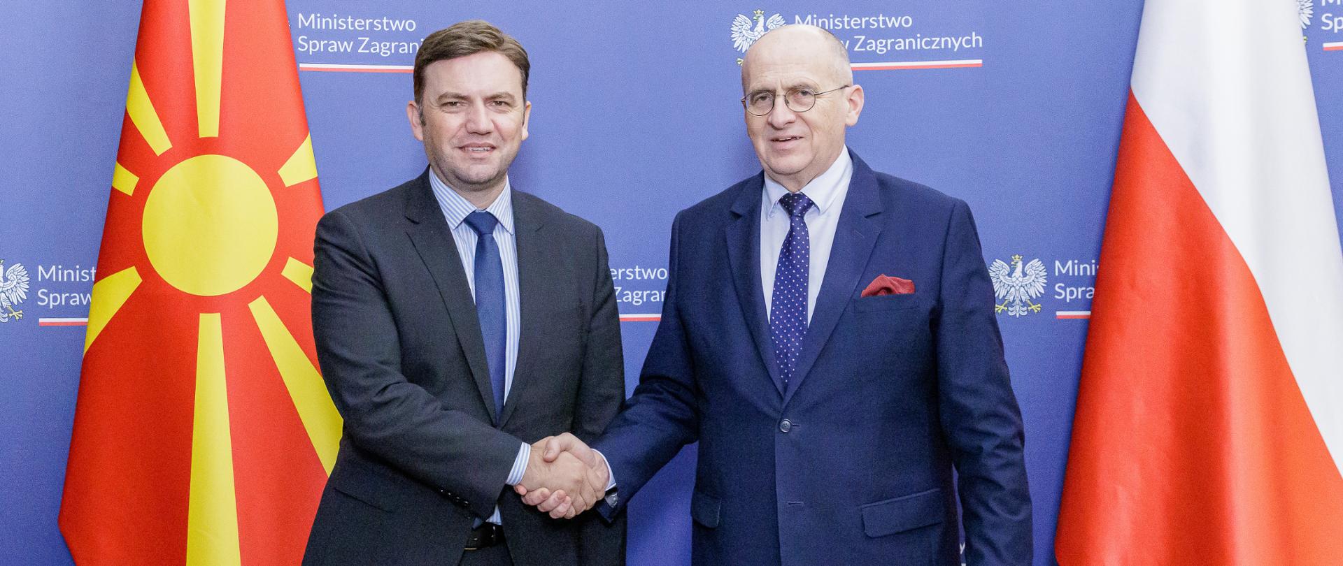 Minister Zbigniew Rau meets with his counterpart from North Macedonia