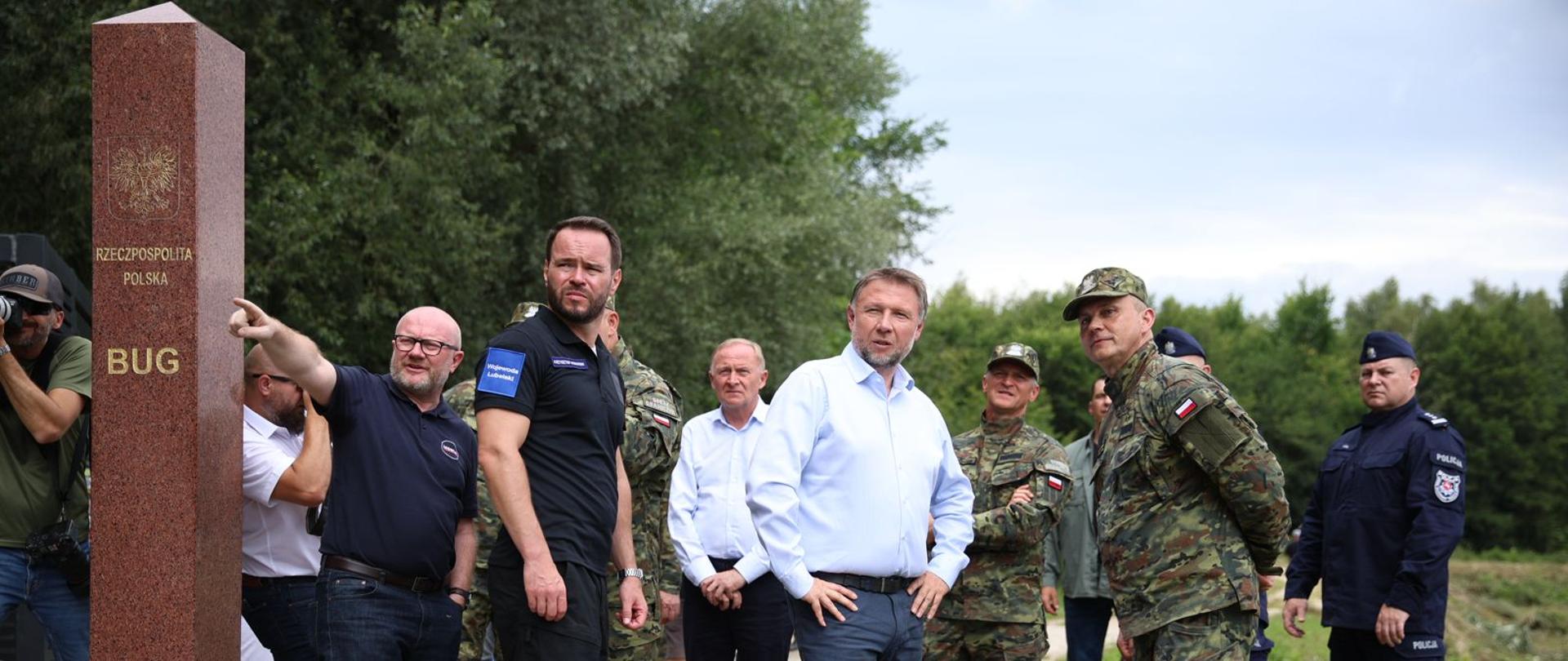 Wizyta szefa MSWiA Marcina Kierwińskiego na trójstyku granic Polski, Białorusi i Ukrainy.