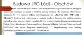 Budowa JRG Łódź - Olechów