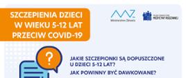 Szczepienia dzieci w wieku 5–12 lat - dopuszczalne dawki - format panorama