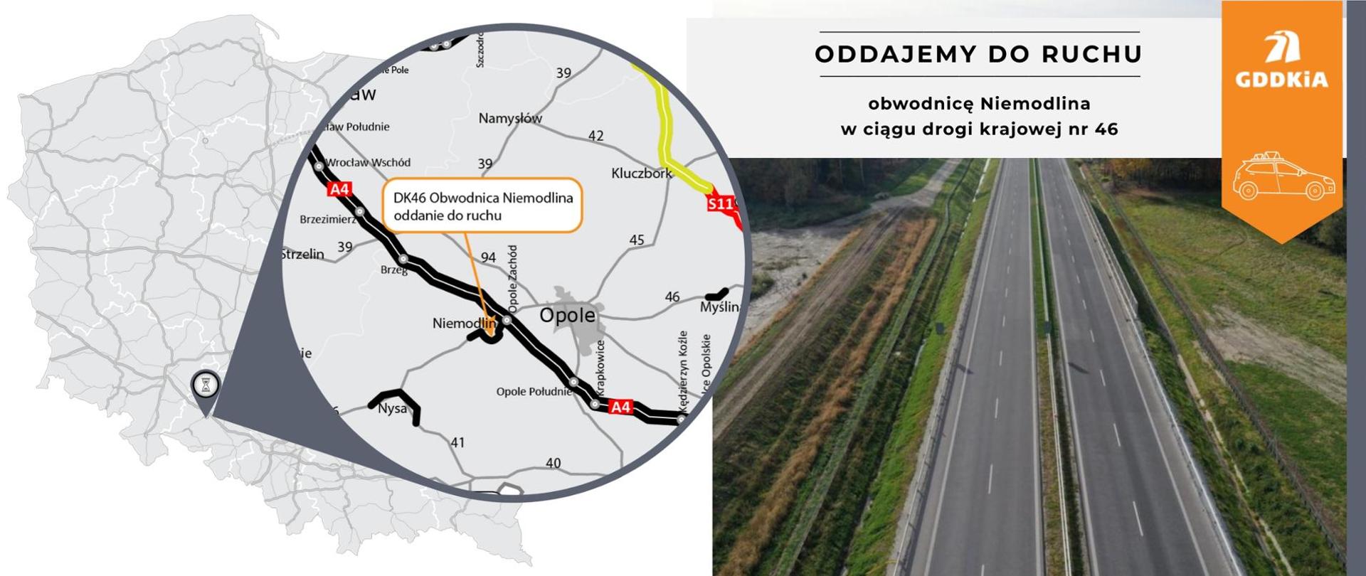 Oddanie do ruchu obwodnicy Niemodlina w ciągu DK46