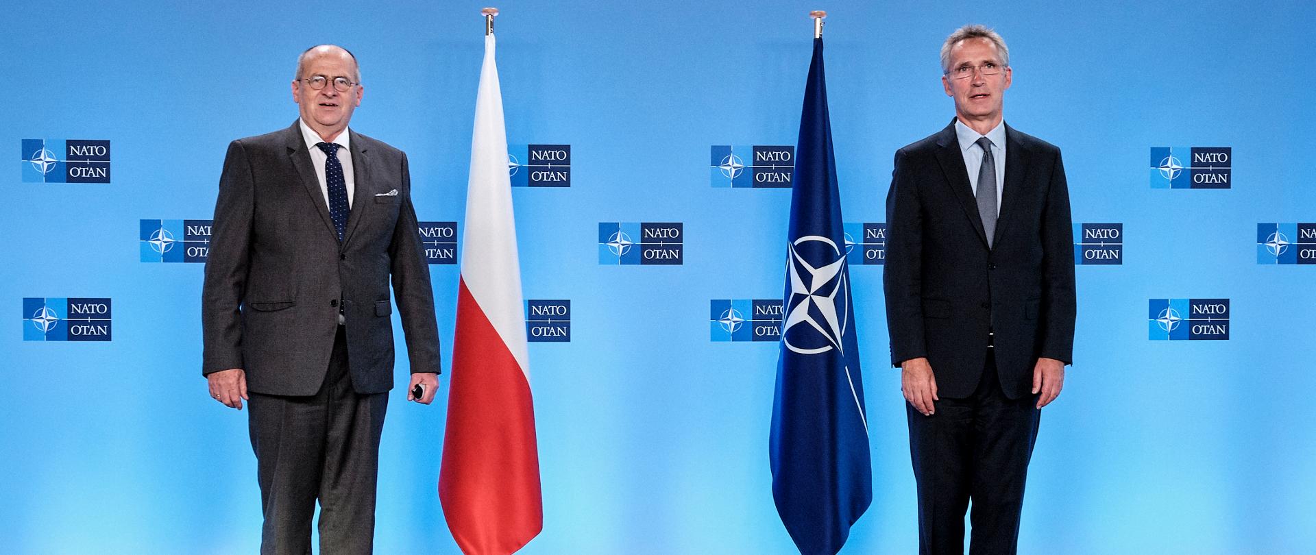 Spotkanie Ministra SZ Z. Raua z Sekretarzem Generalnym NATO J. Stoltenbergiem_21.09.2020 
