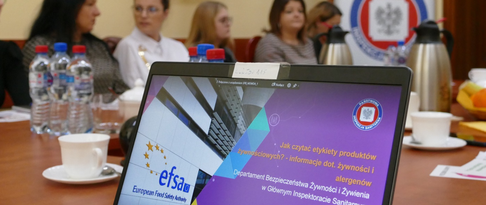 Szkolenie EFSA "Wybieraj bezpieczną żywność" w Starostwie Powiatowym w Brodnicy 9.11.2022 r.