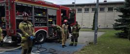 Pożar piwnicy obiektu dydaktycznego