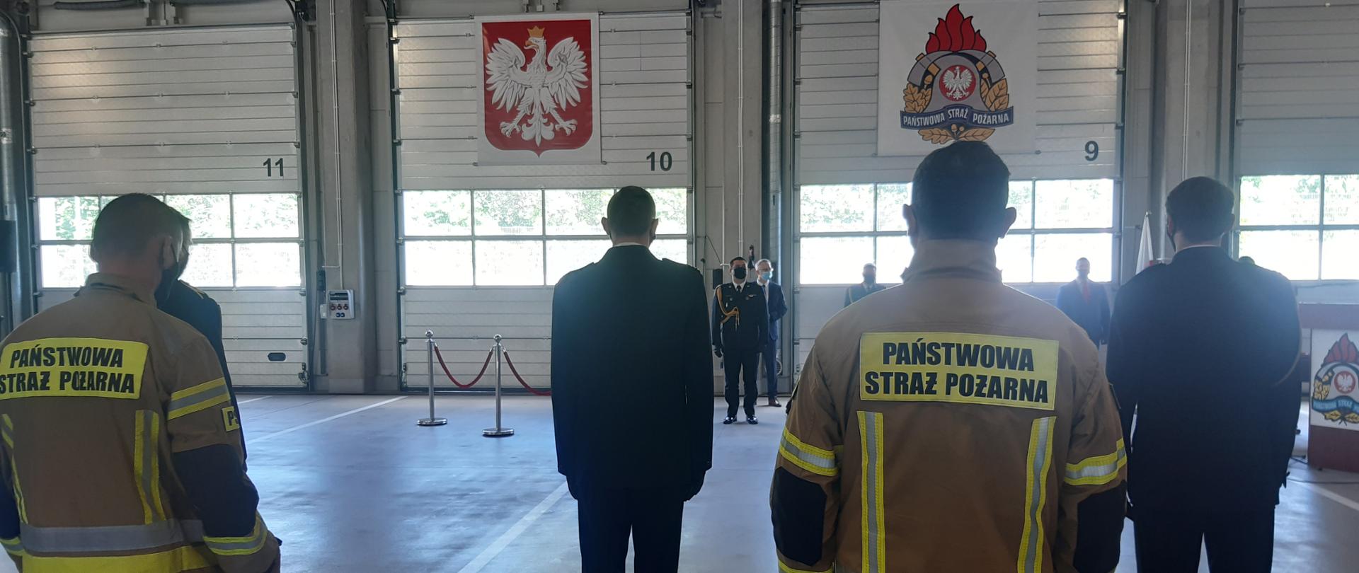 Uroczyste obchody Dnia Strażaka z udziałem Śląskiego Komendanta Wojewódzkiego Państwowej Straży Pożarnej nadbrygadiera Jacka Kleszczewskiego i I Zastępcy Prezydenta Miasta Mysłowice Wojciecha Chmiela