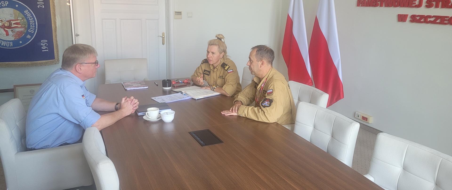 Spotkanie Zachodniopomorskiego KW PSP z Jörgiem Behlingiem