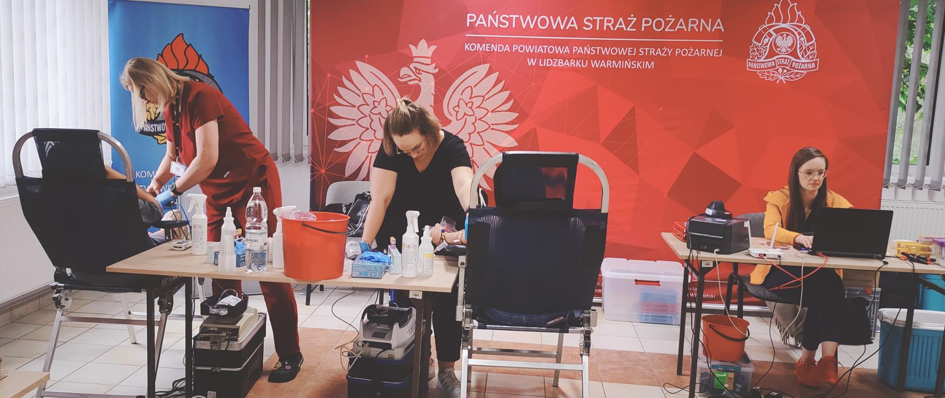 Strażacy i mieszkańcy oddali krew. Kolejna zbiórka w tym roku w KP PSP w Lidzbarku Warmińskim