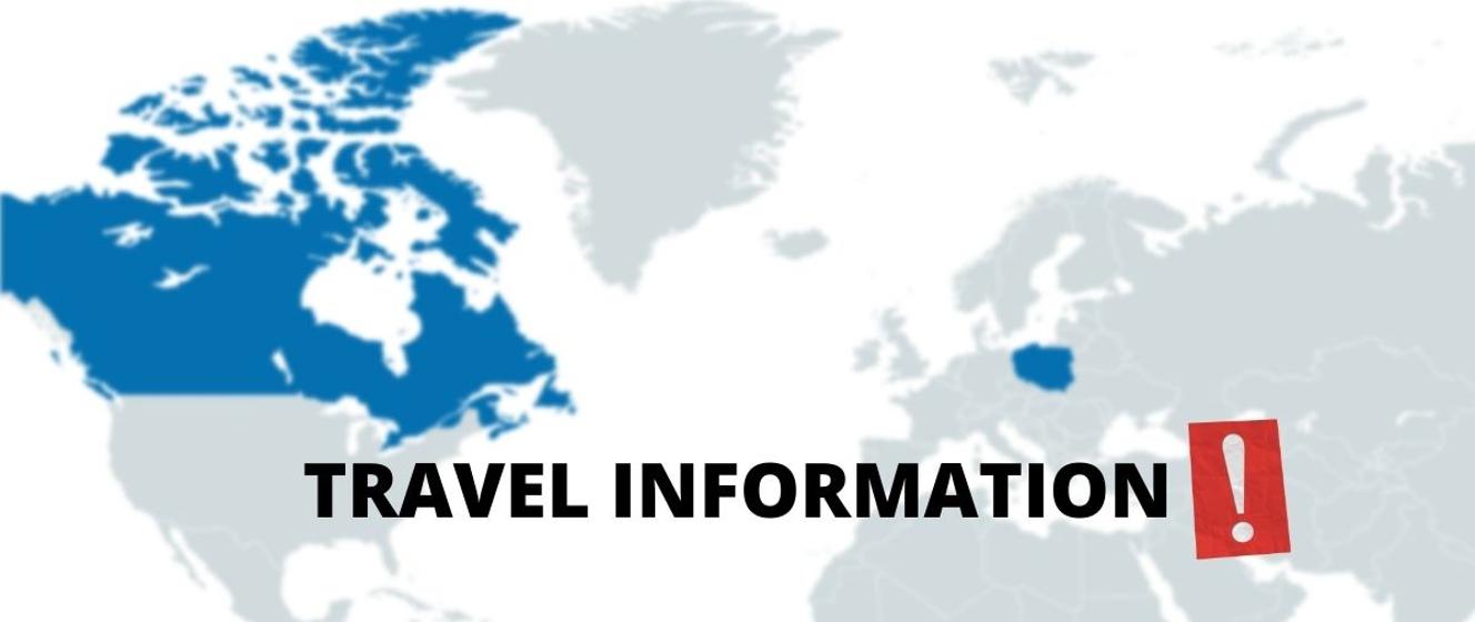 polish travel advisory map