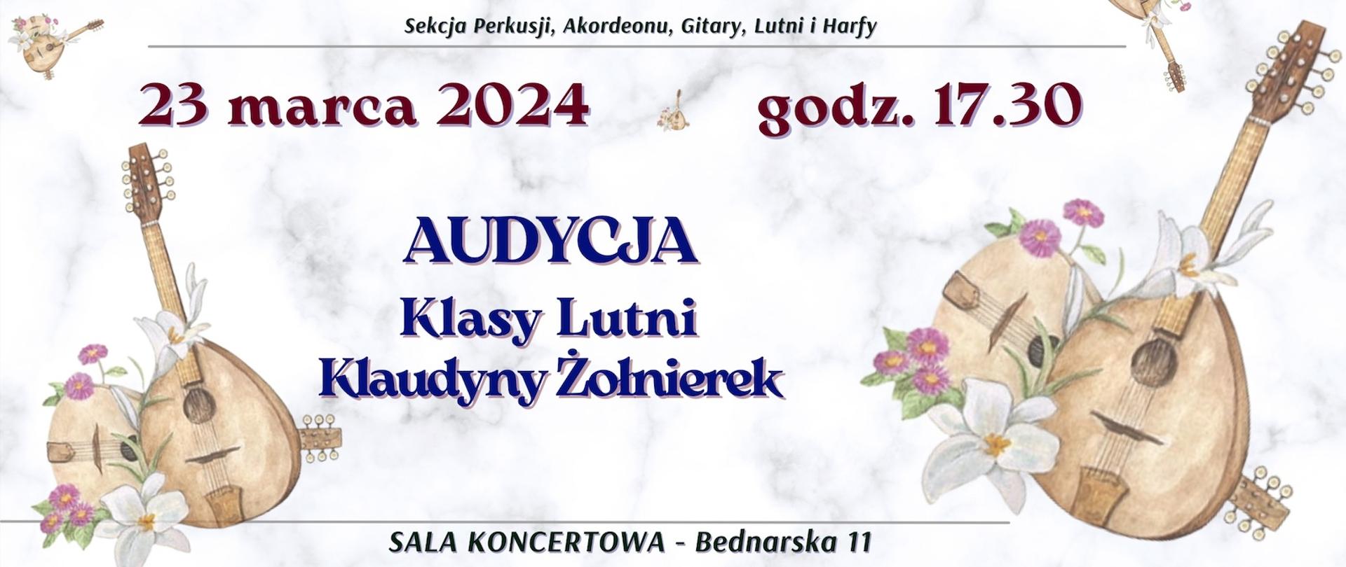 Baner - 23.03.2024 - audycja klasy lutni