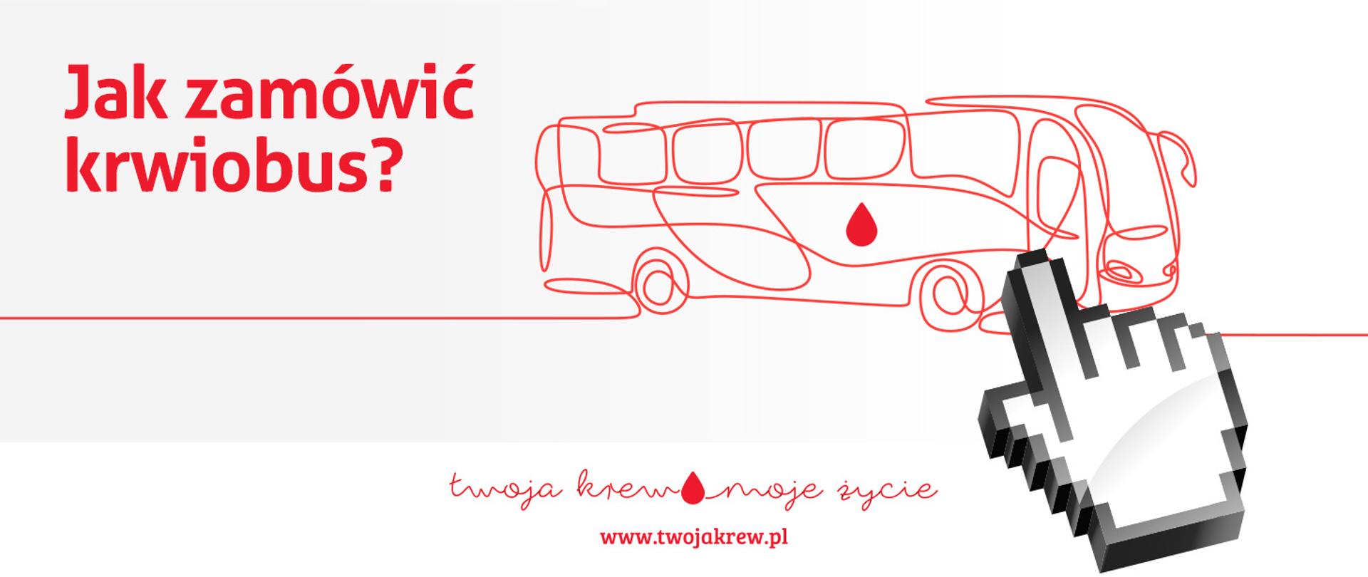 grafika informująca o możliwości zamówienia krwiobusu do pobierania krwi