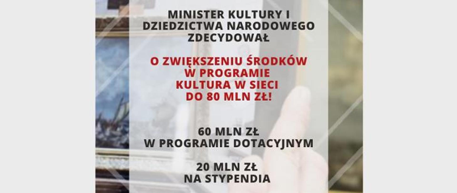 80 mln dla kultury