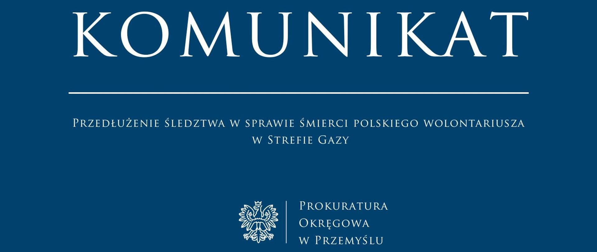 Przedłużenie śledztwa w sprawie śmierci polskiego wolontariusza w Strefie Gazy