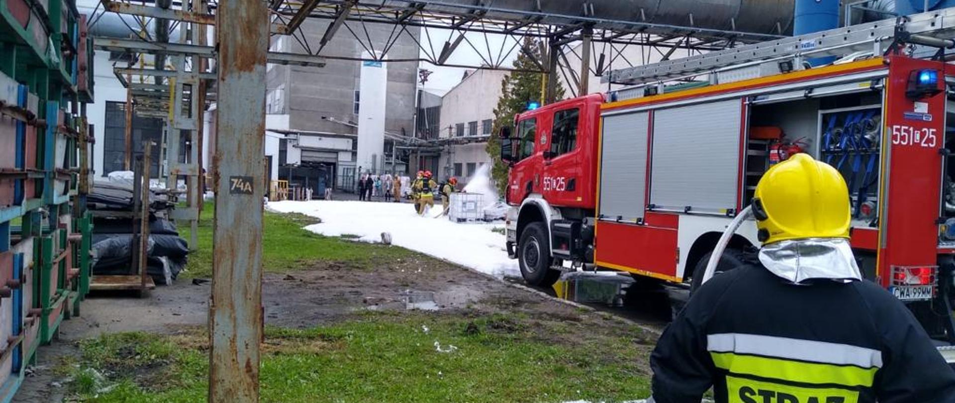 Ćwiczenia z wykorzystaniem plutonu gaśniczego Wąbrzeźno 1 Kompanii Gaśniczej „Chełminiak” Wojewódzkiego Odwodu Operacyjnego